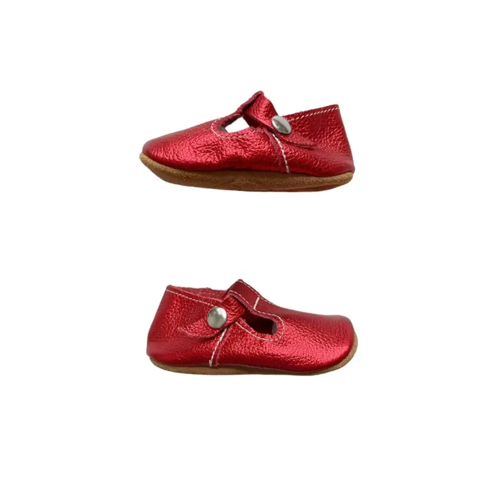 NWT Mon Petit Ruby Red Soft Sole Shoes Size 4(9-12m)